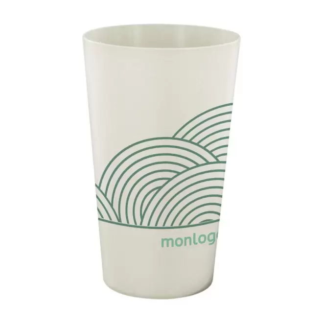 GOBELET MIF PERSONNALISÉ RÉUTILISABLE BIOCOMPOSITE 30 CL 'BIOCUP'
