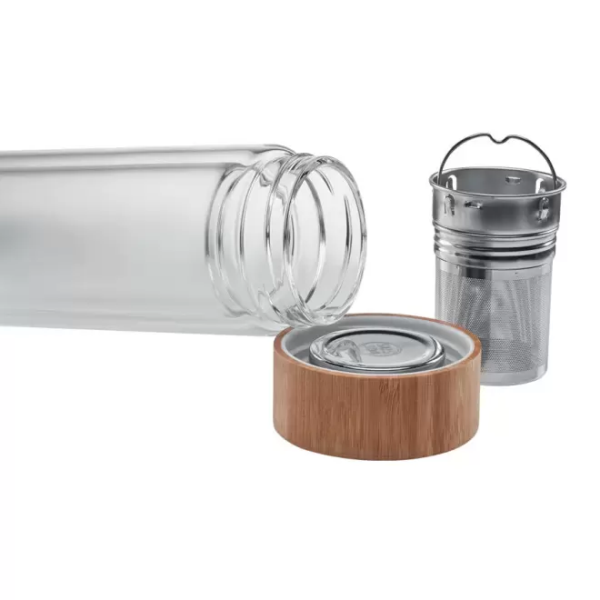 BOUTEILLE PERSONNALISÉE EN VERRE AVEC INFUSEUR 'YAMI'