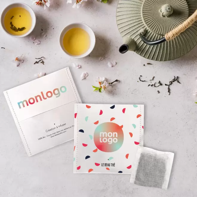 SACHET DE THE PERSONNALISABLE LE BEAU THE 'YUNN'