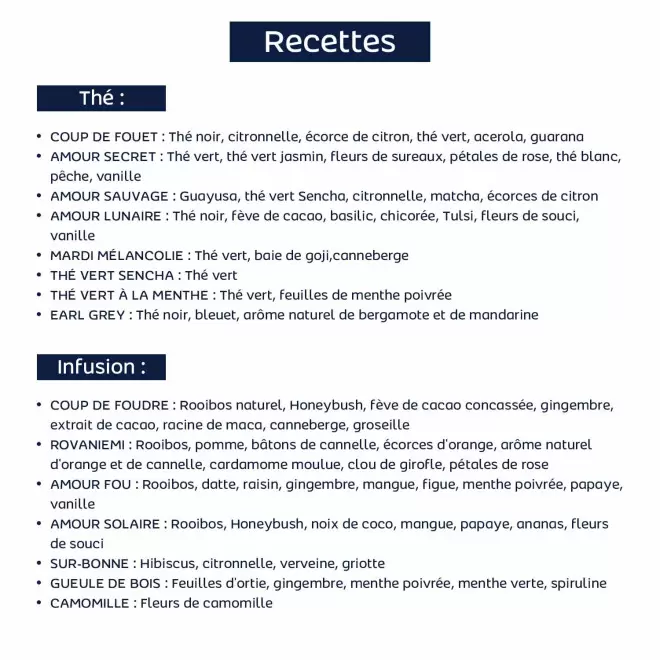 SACHET DE THE PERSONNALISABLE LE BEAU THE 'YUNN'