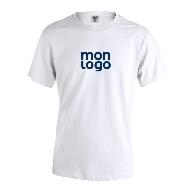 TEE SHIRT BLANC PERSONNALISABLE MIXTE 'LEYA' 130 GR/M²