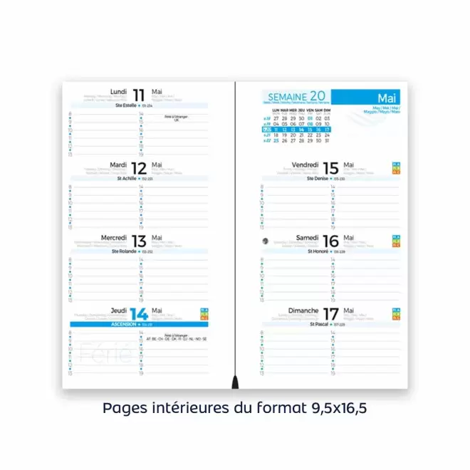 AGENDA 20x27 PERSONNALISABLE 'BUCKINGHAM'