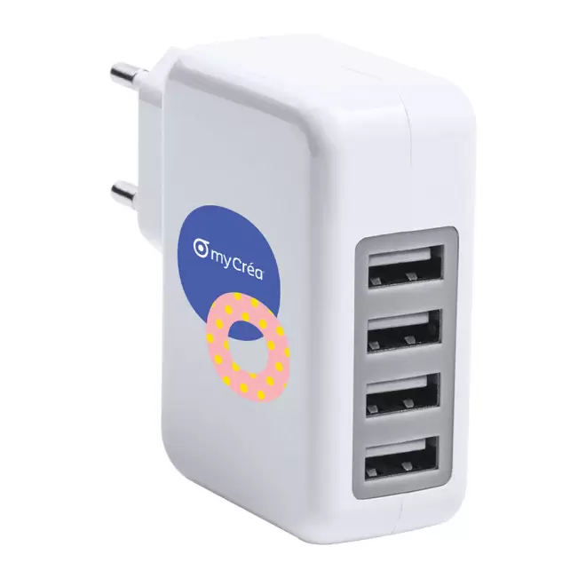 ADAPTATEUR USB PUBLICITAIRE 4 PORTS 'FOURCE'