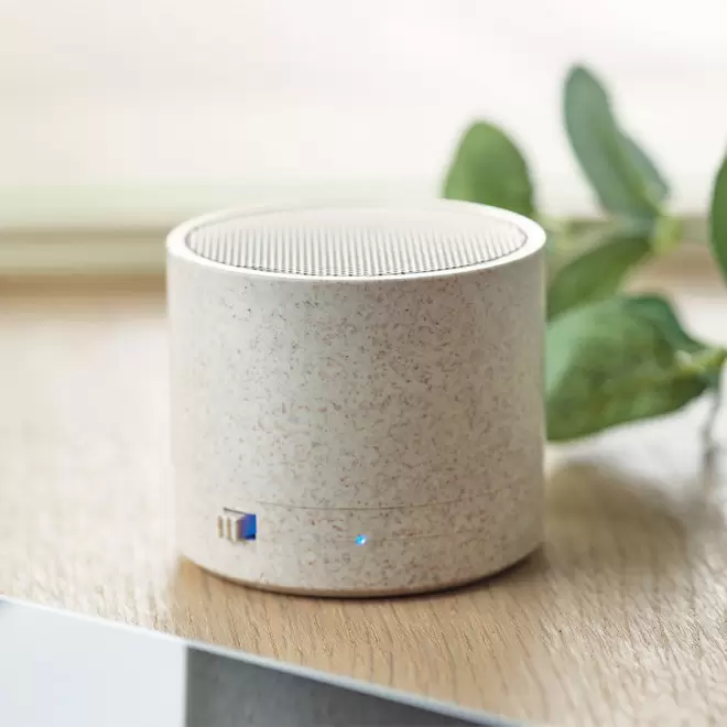 ENCEINTE PUBLICITAIRE EN PAILLE DE BLÉ 'ECONOVA' 3W