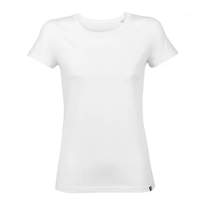 TEE SHIRT PUBLICITAIRE FEMME BLANC ORIGINE FRANCE 'LOLA'
