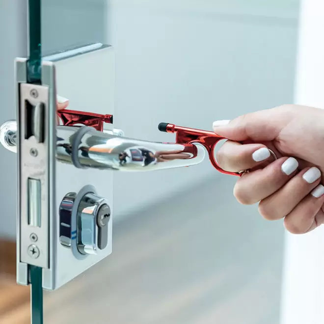 PORTE CLÉS SANS CONTACT STYLET PERSONNALISABLE 'COURBY'