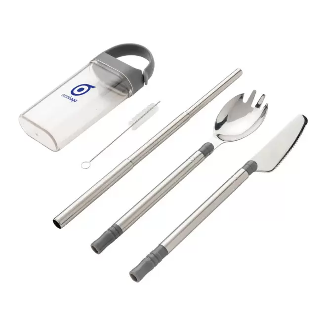 SET DE COUVERTS PERSONNALISÉ EN ACIER INOXYDABLE 'MENDI'