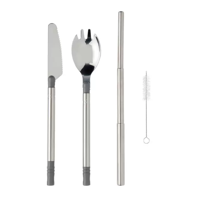 SET DE COUVERTS PERSONNALISÉ EN ACIER INOXYDABLE 'MENDI'