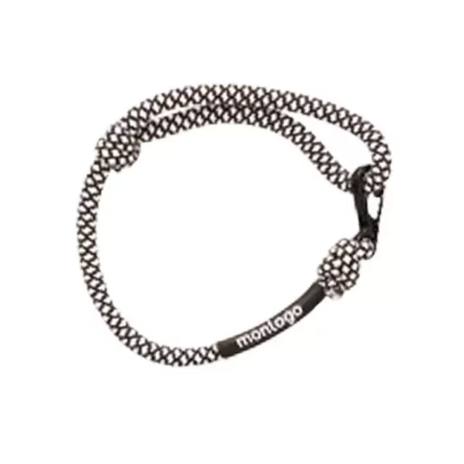 BRACELET CORDE PERSONNALISÉ FERMETURE METAL 'KABEL'