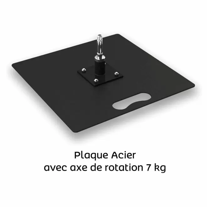 DRAPEAU PUBLICITAIRE ORIFLAMME GOUTTE + PLAQUE ACIER 'TOLEN'