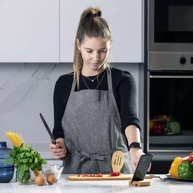 TABLIER PERSONNALISÉ EN COTON RECYCLÉ 'KELINE'