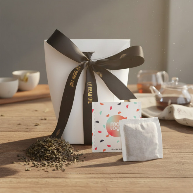 POCHETTE DE 5 SACHETS DE THE PERSONNALISABLE 'YUNN'