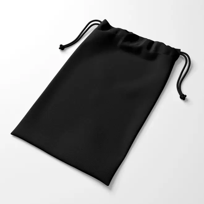 POCHETTE PERSONNALISABLE EN COTON NOIR OU BLANC 130G/M² 'SAKOULA