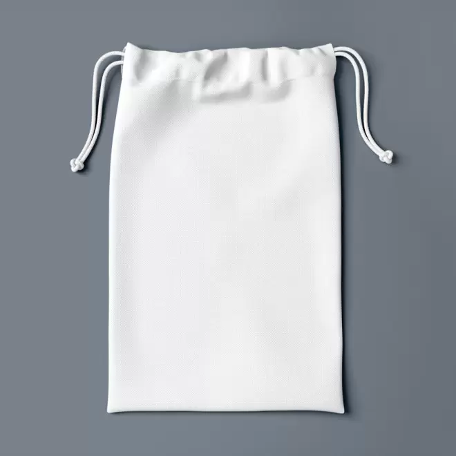 POCHETTE PERSONNALISABLE EN COTON NOIR OU BLANC 130G/M² 'SAKOULA