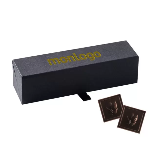 COFFRET PERSONNALISÉ DE 20 CARRÉS DE CHOCOLAT LPCC® 'DELICATESSE'
