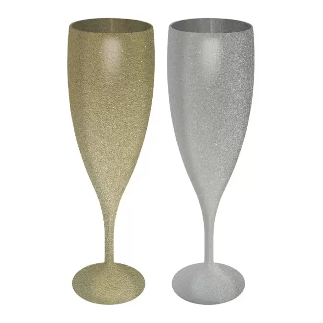 FLÛTE À CHAMPAGNE PERSONNALISÉE RÉUTILISABLE 'CUPCHAMP' 14 CL