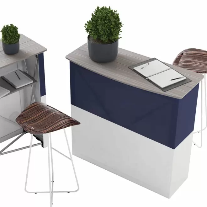 RAPIDE 4J COMPTOIR D'ACCUEIL PERSONNALISÉ 'VELCRO BAR'