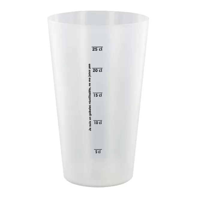 GOBELET RÉUTILISABLE PERSONNALISÉ 30CL QUADRICHROMIE 'CUPY' FABRICATION FRANÇAISE