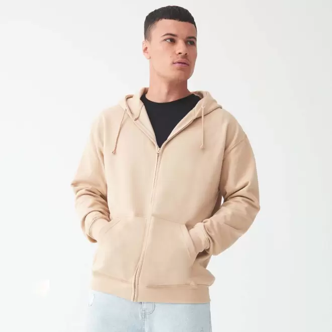 SWEAT ZIPPÉ PERSONNALISÉ À CAPUCHE HOMME JUST HOODS® 'CLUN'