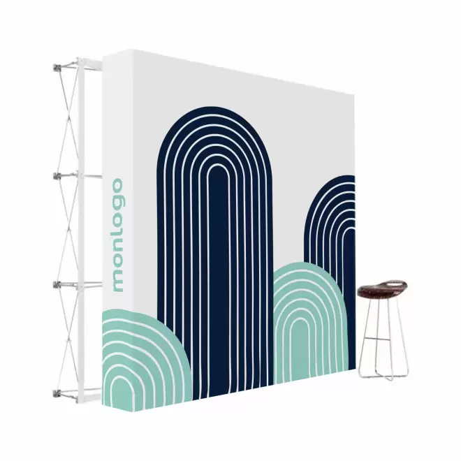 STAND PARAPLUIE PERSONNALISÉ 'VELCRO'