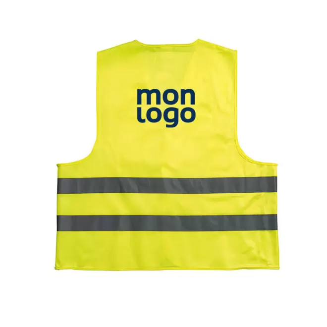 LOT DE 30 GILETS DE SÉCURITÉ PUBLICITAIRE ADULTE 'FLUOSAFE' EXPÉDITION EXPRESS 72H