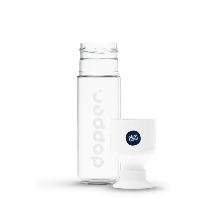 BOUTEILLE EN VERRE PERSONNALISÉE DOPPER VERRE® 400 ML 'LOSTRI'