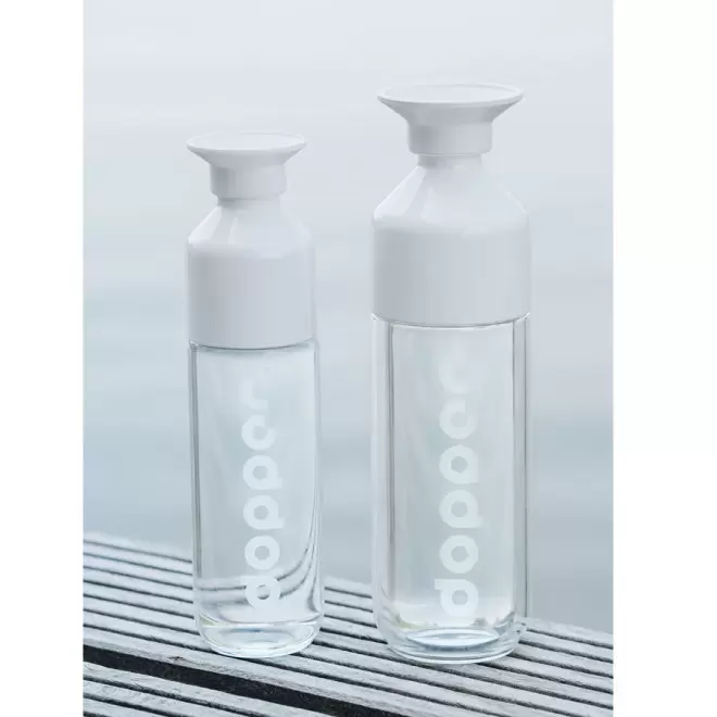 BOUTEILLE EN VERRE PERSONNALISÉE DOPPER VERRE® 400 ML 'LOSTRI'