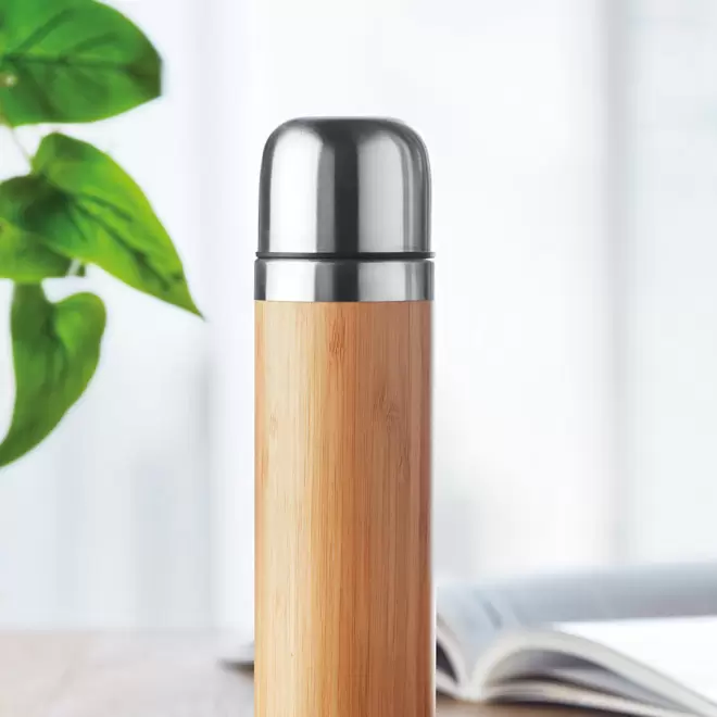BOUTEILLE ISOTHERME PERSONNALISÉE EN BAMBOU 400ML 'FASTUOSA'