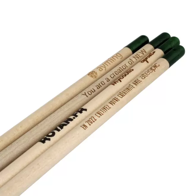 CARTE DE VOEUX PERSONNALISÉE AVEC CRAYON À PAPIER GRAINES 'HAPPY'