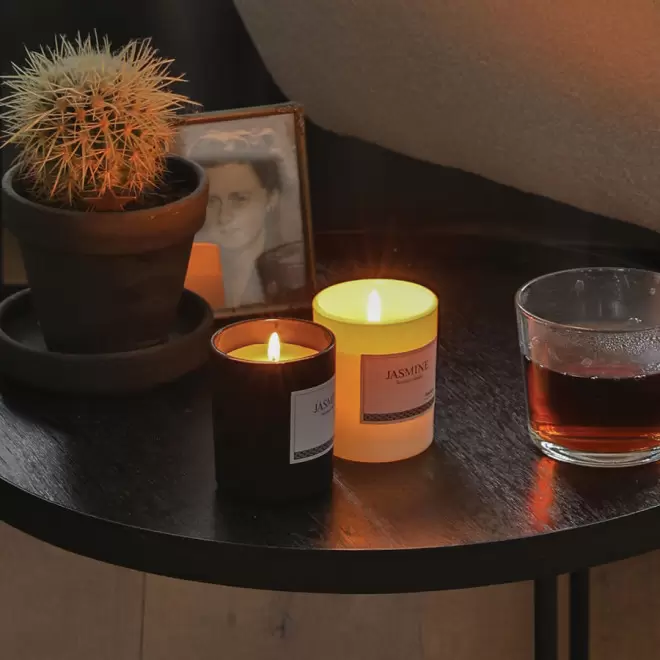 BOUGIE PERSONNALISÉE PARFUMÉE UKIYO® 'JASMINE'