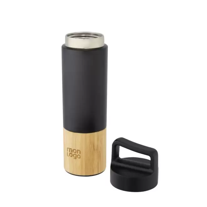 BOUTEILLE ISOTHERME PERSONNALISÉE EN BAMBOU 540ML 'BUTILKA'