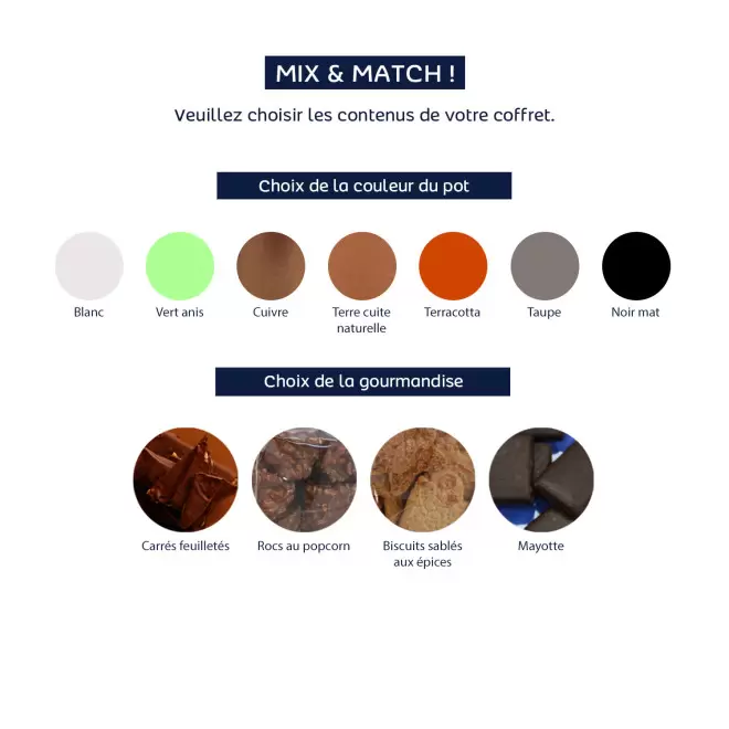 COFFRET DE PLANTE ET DE GOURMANDISE PERSONNALISABLE 'CAREX'