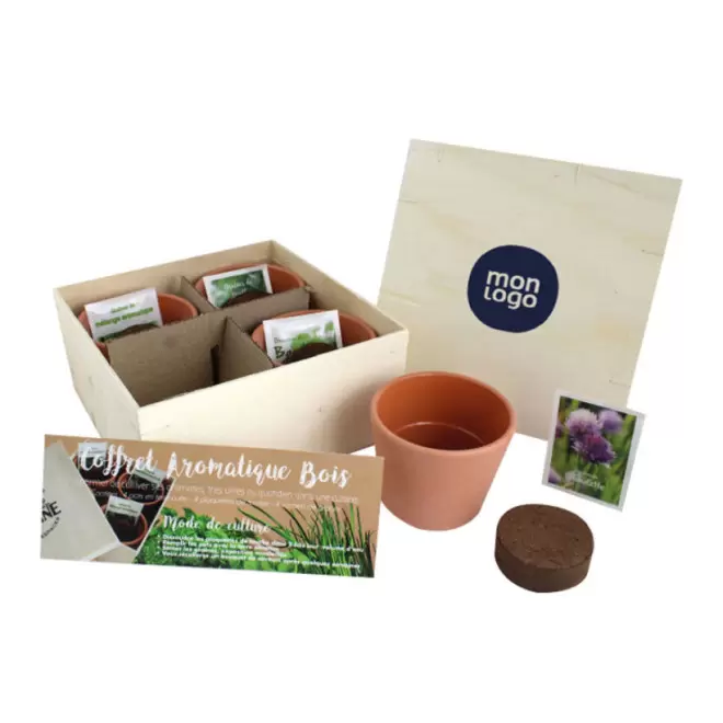 COFFRET AROMATIQUE PERSONNALISABLE EN BOIS 'AROMATUS'