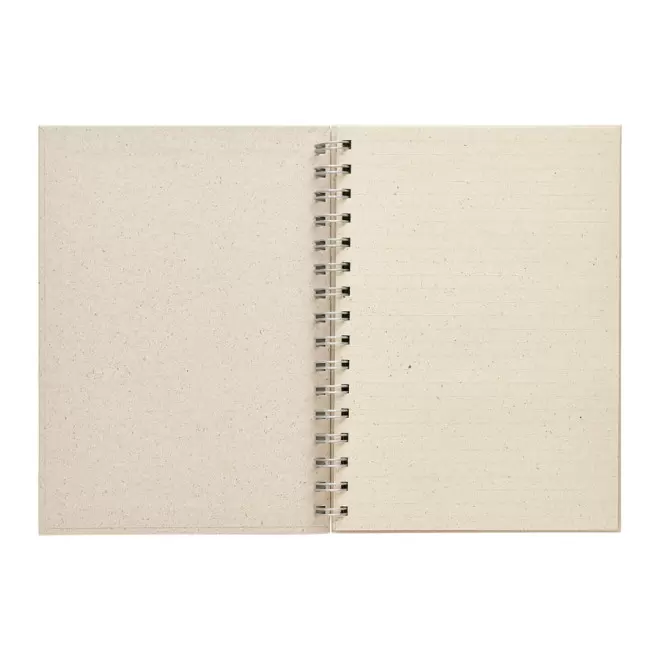 CARNET À SPIRALE PERSONNALISÉ PAPIER D'HERBE 'RITAU'