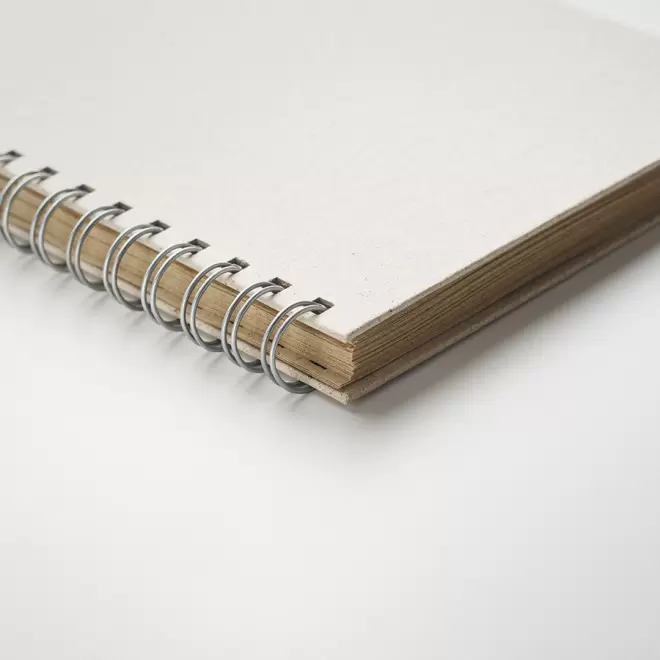 CARNET À SPIRALE PERSONNALISÉ PAPIER D'HERBE 'RITAU'