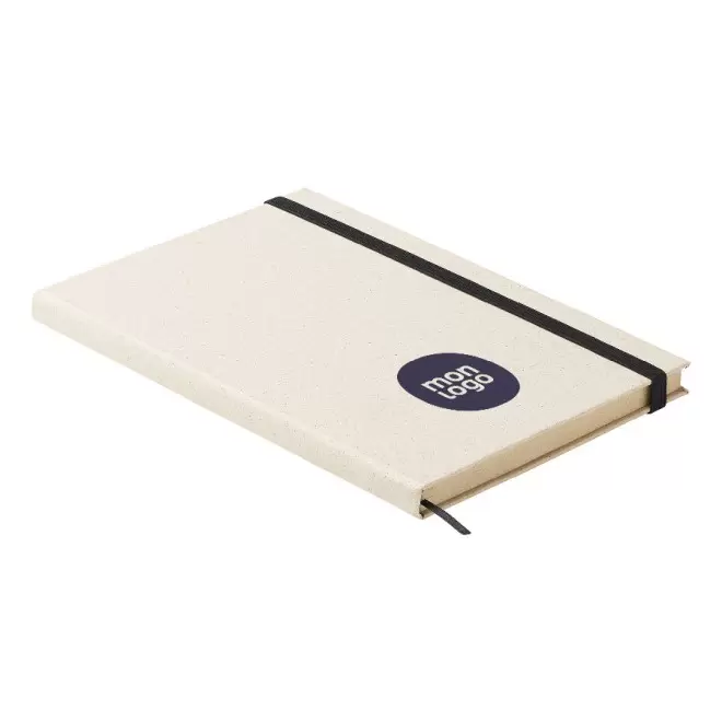 CARNET PERSONNALISÉ A5 PAPIER D'HERBE 'TRAVA' 