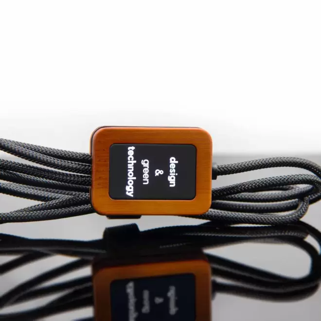 CABLE DE CHARGE 5EN1 SCX® PERSONNALISÉ LOGO LUMINEUX 'KIPA SMART'