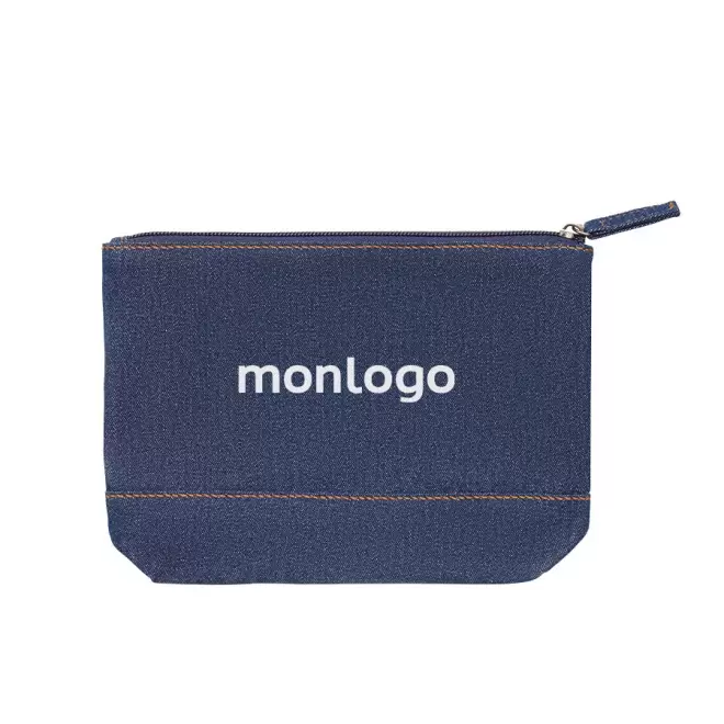 TROUSSE DE TOILETTE PERSONNALISÉE EN DENIM 'GENOA POUCH' 