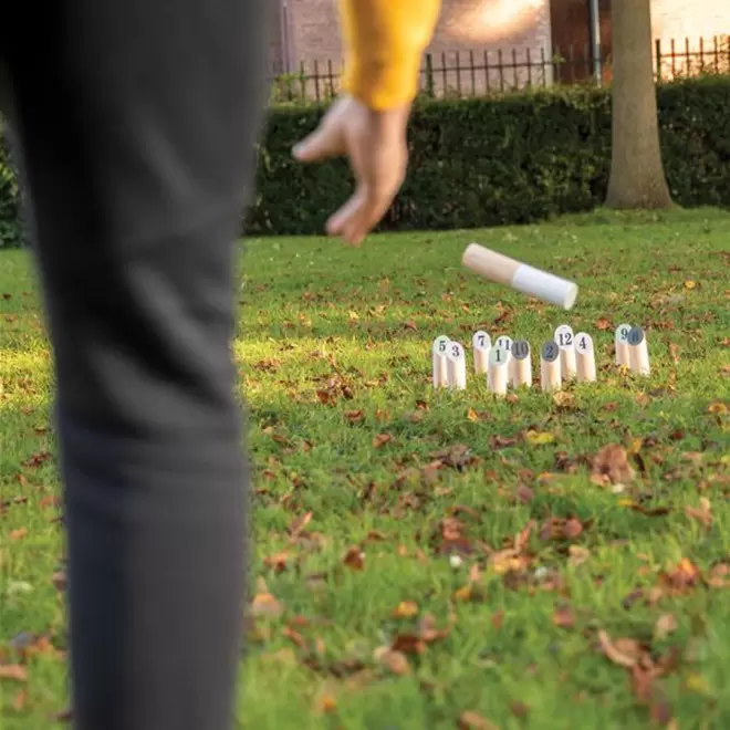 JEU DE QUILLES SCANDINAVES PERSONNALISÉ 'XENDI'