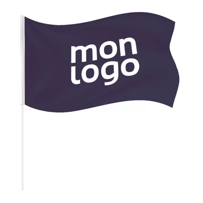 DRAPEAU DE SUPPORTER PERSONNALISÉ EN RPET 'POWERFUL'