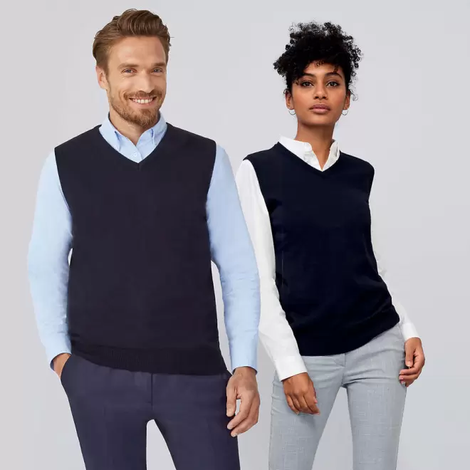 PULL SANS MANCHE MIXTE PERSONNALISÉ 'GENTLEMEN' 