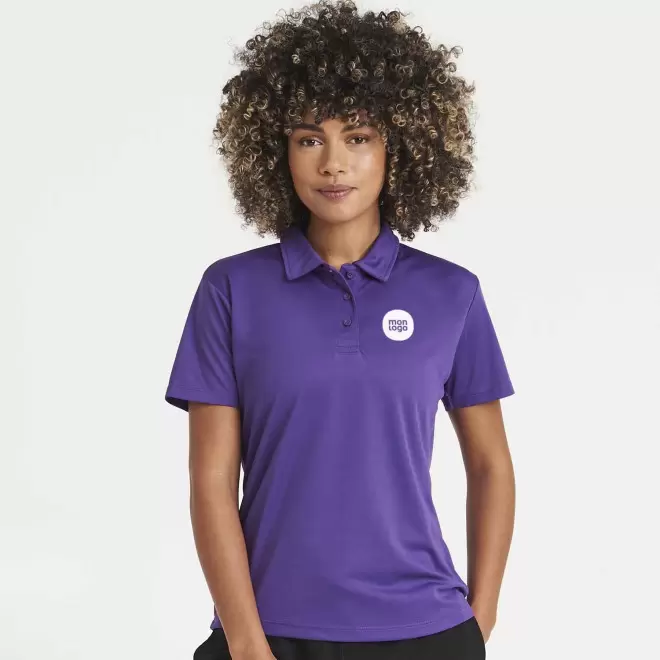 POLO PERSONNALISÉ FEMME RESPIRANT JUST COOL® 'ASTI'