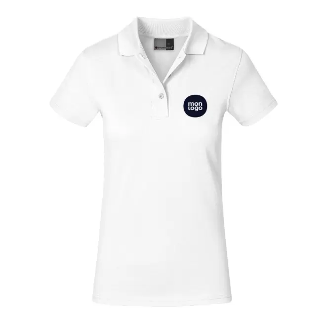POLO BLANC FEMME PERSONNALISÉ PROMODORO® 'JUAN' 
