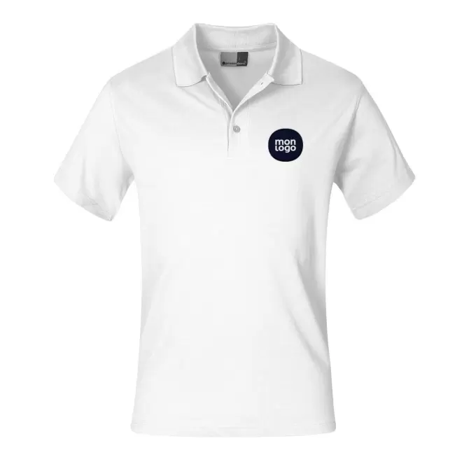 POLO BLANC HOMME PERSONNALISÉ PROMODORO® 'JUAN'