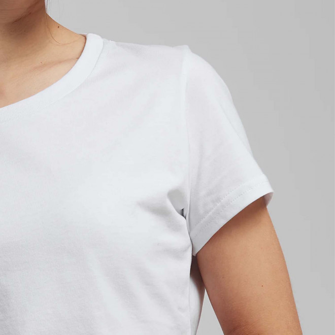 TEE SHIRT PERSONNALISÉ BLANC FEMME BIO 180 GR/M² LES FILOSOPHES® 'DESCARTES' 
