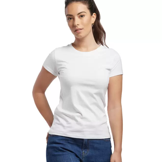 TEE SHIRT PERSONNALISÉ FEMME BLANC 'IMPERIAL'   FABRICATION EXPRESS 72H