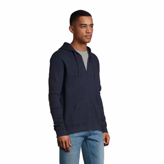 SWEAT ZIPPÉ PERSONNALISÉ À CAPUCHE MIXTE 'STONE'   FABRICATION RAPIDE 4J