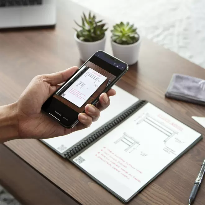 CARNET NUMÉRIQUE PERSONNALISÉ ROCKETBOOK® A5 'EXECUTIVE'