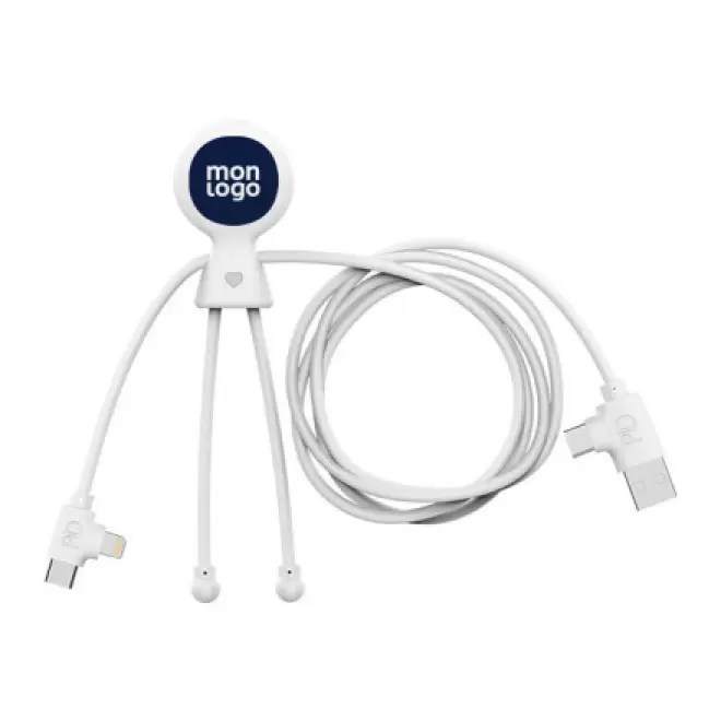 CÂBLE PERSONNALISÉ XOOPAR® 'MR BIO LONG CARPLAY' 