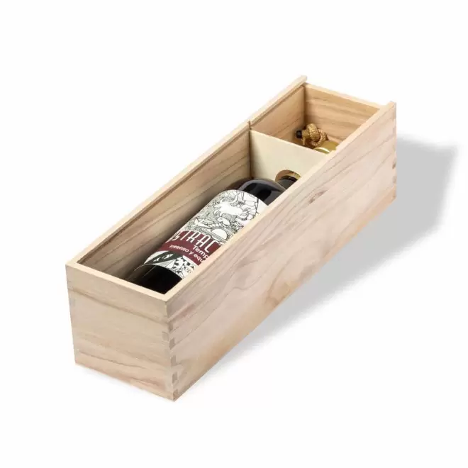 BOÎTE PERSONNALISÉE À VIN EN BOIS 'MILOY'